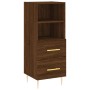 Credenza Rovere Marrone 34,5x34x90 cm in Legno Multistrato