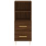 Credenza Rovere Marrone 34,5x34x90 cm in Legno Multistrato