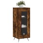 Credenza Rovere Fumo 34,5x34x90 cm in Legno Multistrato