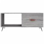 Tavolino da Salotto Grigio Sonoma 90x50x40 cm Legno Multistrato