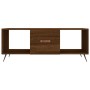 Tavolino Salotto Rovere Marrone 102x50x40 cm Legno Multistrato