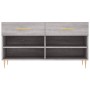 Panca Porta Scarpe Grigio Sonoma 102x35x55 cm Legno Multistrato