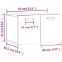 Mobile a Parete Grigio Sonoma 60x36,5x35cm in Legno Multistrato