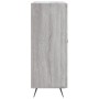 Credenza Grigio Sonoma 69,5x34x90 cm in Legno Multistrato