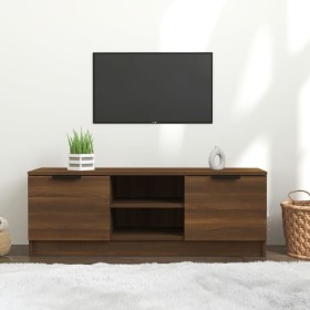 Mobile TV Marrone Rovere 102x35x36,5 cm in Legno Multistrato