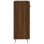 Credenza Rovere Marrone 69,5x34x90 cm in Legno Multistrato