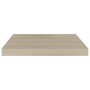 Scaffali a Parete 4 pz Rovere 50x23x3,8 cm in MDF