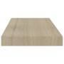 Scaffali a Parete 4 pz Rovere 50x23x3,8 cm in MDF