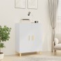 Credenza Bianco Lucido 70x34x90 cm in Legno Multistrato