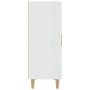 Credenza Bianco Lucido 70x34x90 cm in Legno Multistrato