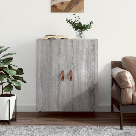 Credenza Grigio Sonoma 69,5x34x90 cm in Legno Multistrato