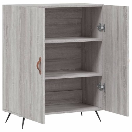 Credenza Grigio Sonoma 69,5x34x90 cm in Legno Multistrato