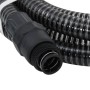 Tubo di Aspirazione con Raccordi in Ottone Nero 1" 10 m PVC