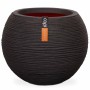 Capi Vaso a Sfera Nature Rib 40x32 cm Nero KBLR270