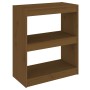 Libreria/Divisorio Miele 60x30x71,5 cm Legno Massello di Pino