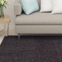 Tappeto in Sisal Naturale 80x350 cm Nero