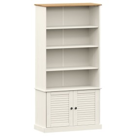 Libreria VIGO 85x35x170 cm in Legno Massello di Pino Bianco