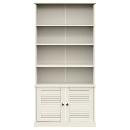 Libreria VIGO 85x35x170 cm in Legno Massello di Pino Bianco