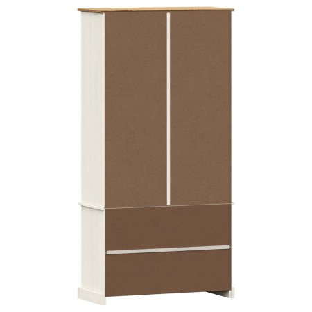 Libreria VIGO 85x35x170 cm in Legno Massello di Pino Bianco