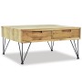 Tavolino da Salotto 80x80x40 cm in Legno Massello di Teak