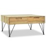Tavolino da Salotto 80x80x40 cm in Legno Massello di Teak