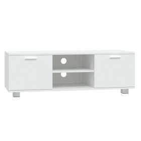 Mobile Porta TV Bianco 120x40,5x35 cm in Legno Multistrato