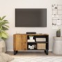 Mobile TV 80x33x46cm Legno Massello Mango e Legno Multistrato