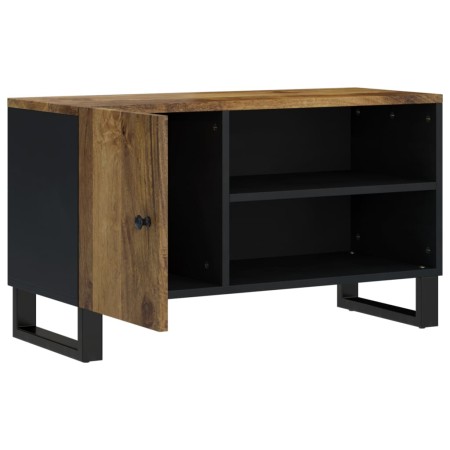 Mobile TV 80x33x46cm Legno Massello Mango e Legno Multistrato