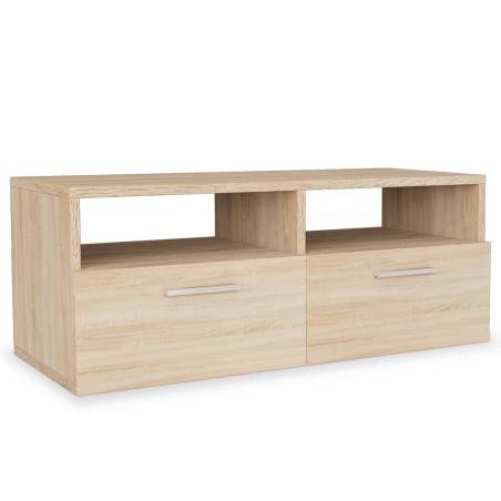 Mobili TV 2 pz in Legno Multistrato 95x35x36 cm Rovere