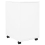 Schedario Mobile Bianco 39x45x67 cm in Acciaio