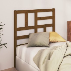 Testiera per Letto Miele 81x4x104 cm in Legno Massello di Pino