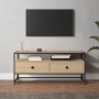 Mobile Porta TV Rovere Sonoma 100x35x45 cm in Legno Multistrato