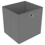 Mobile con 5 Scatole a Cubo Nero 103x30x72,5 cm in Tessuto