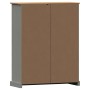 Libreria VIGO 90x35x114,5 cm in Legno Massello di Pino Grigio