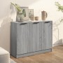 Credenza Grigio Sonoma 90,5x30x70 cm in Legno Multistrato