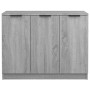 Credenza Grigio Sonoma 90,5x30x70 cm in Legno Multistrato