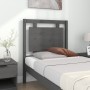 Testiera per Letto Grigia 80,5x4x100 cm Legno Massello di Pino