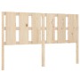 Testiera per Letto 155,5x4x100 cm in Legno Massello di Pino