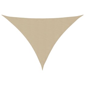 Parasole a Vela Oxford Triangolare 4x5x6,4 m Beige