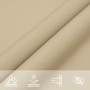 Parasole a Vela Oxford Triangolare 4x5x6,4 m Beige