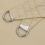 Parasole a Vela Oxford Triangolare 4x5x6,4 m Beige