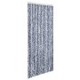 Zanzariera Blu Bianco e Argento 90x220 cm Ciniglia