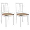 Set da Pranzo 3 pz in MDF Bianco