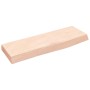 Ripiano a Parete 60x20x4 cm Legno Massello Rovere Non Trattato