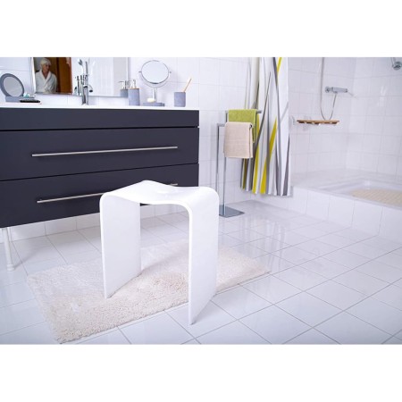 RIDDER Sgabello per Bagno Trendy Bianco