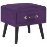 Comodini Viola Scuro 2 pz 40x35x40 cm in Velluto