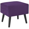 Comodini Viola Scuro 2 pz 40x35x40 cm in Velluto