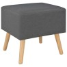 Comodini Grigio Scuro 2 pz 40x35x40 cm in Tessuto