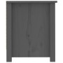 Scarpiera Grigia 110x38x45,5 cm in Legno Massello di Pino
