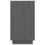 Scarpiera Grigia 110x34x61 cm in Legno Massello di Pino